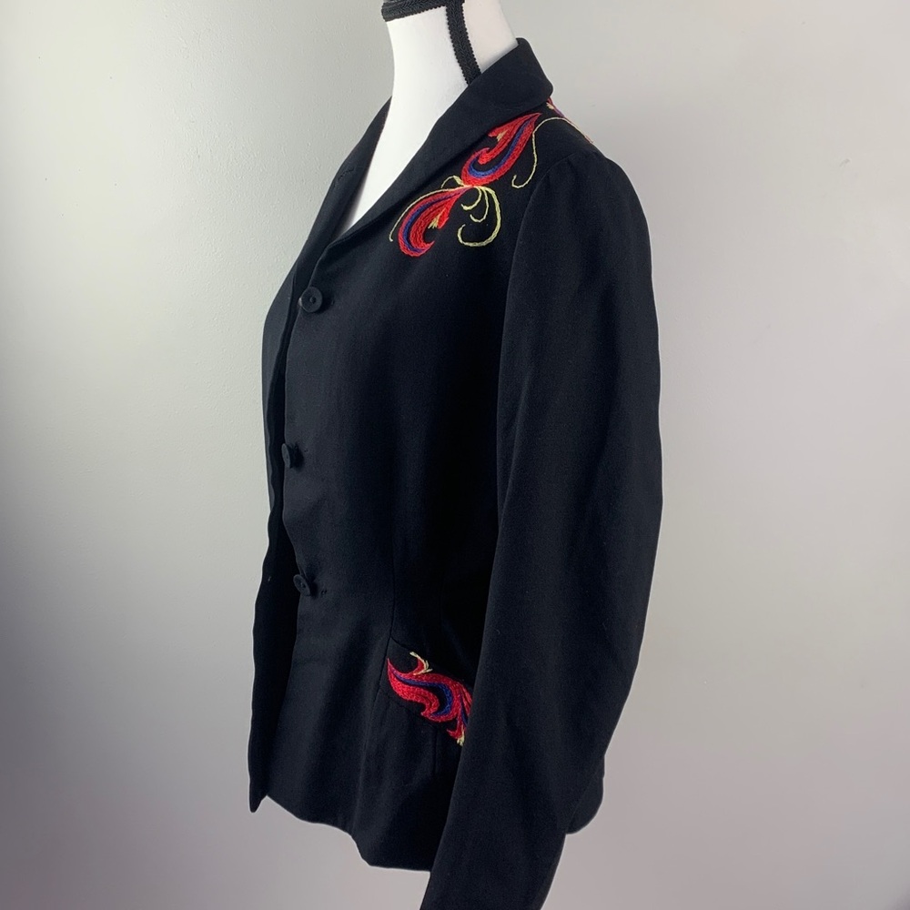 Rare! Massa Weber Waas Salzburg Vintage 80s German Wool Blazer - Picture 3 of 10